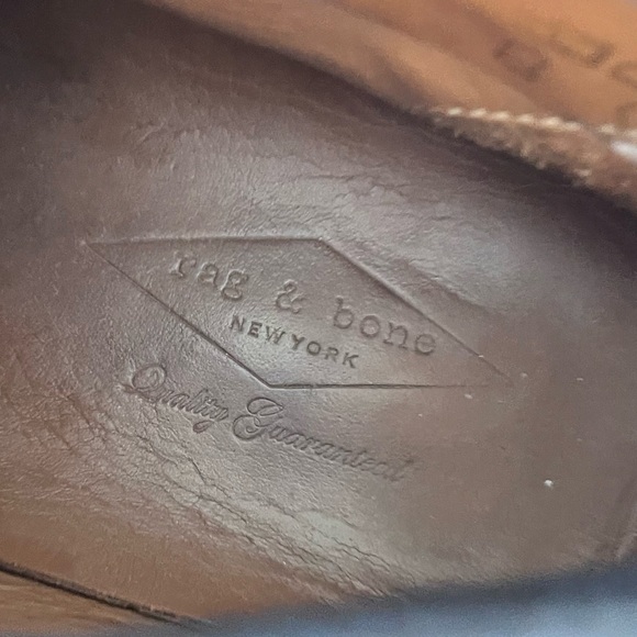 Rag & Bone Men’s 9 Euro 42 Black Leather Kent Sneakers - Picture 5 of 12